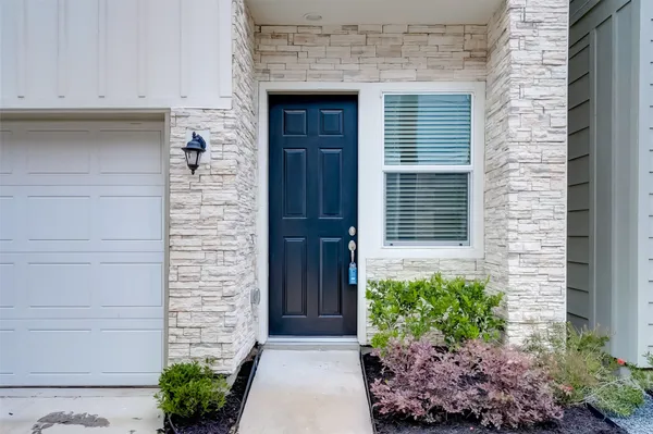 a view of front door of house