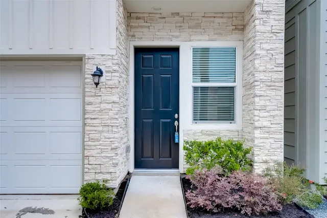 a view of front door of house