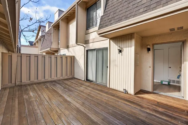 a view of a house with wooden floor