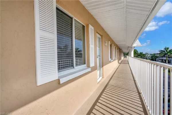 a view of a balcony