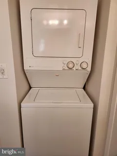 a close up view of washer and dryer