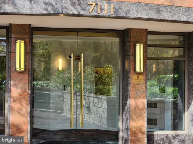 a view of a glass door with a glass door