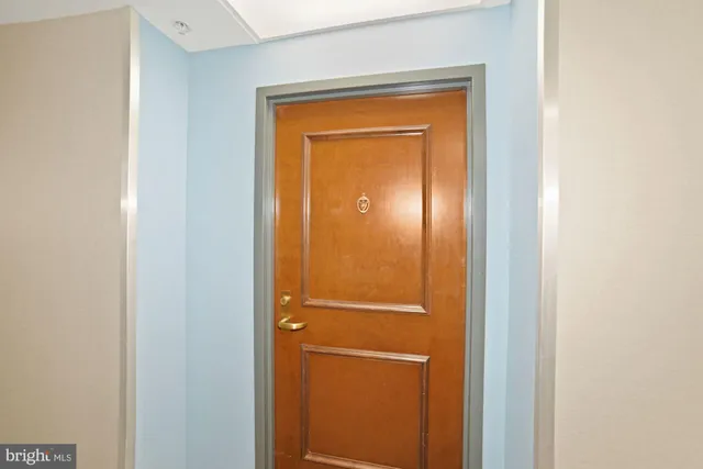 a view of front door