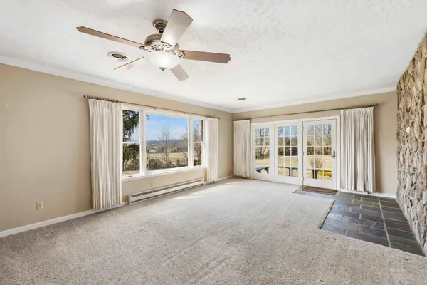 a view of an empty room