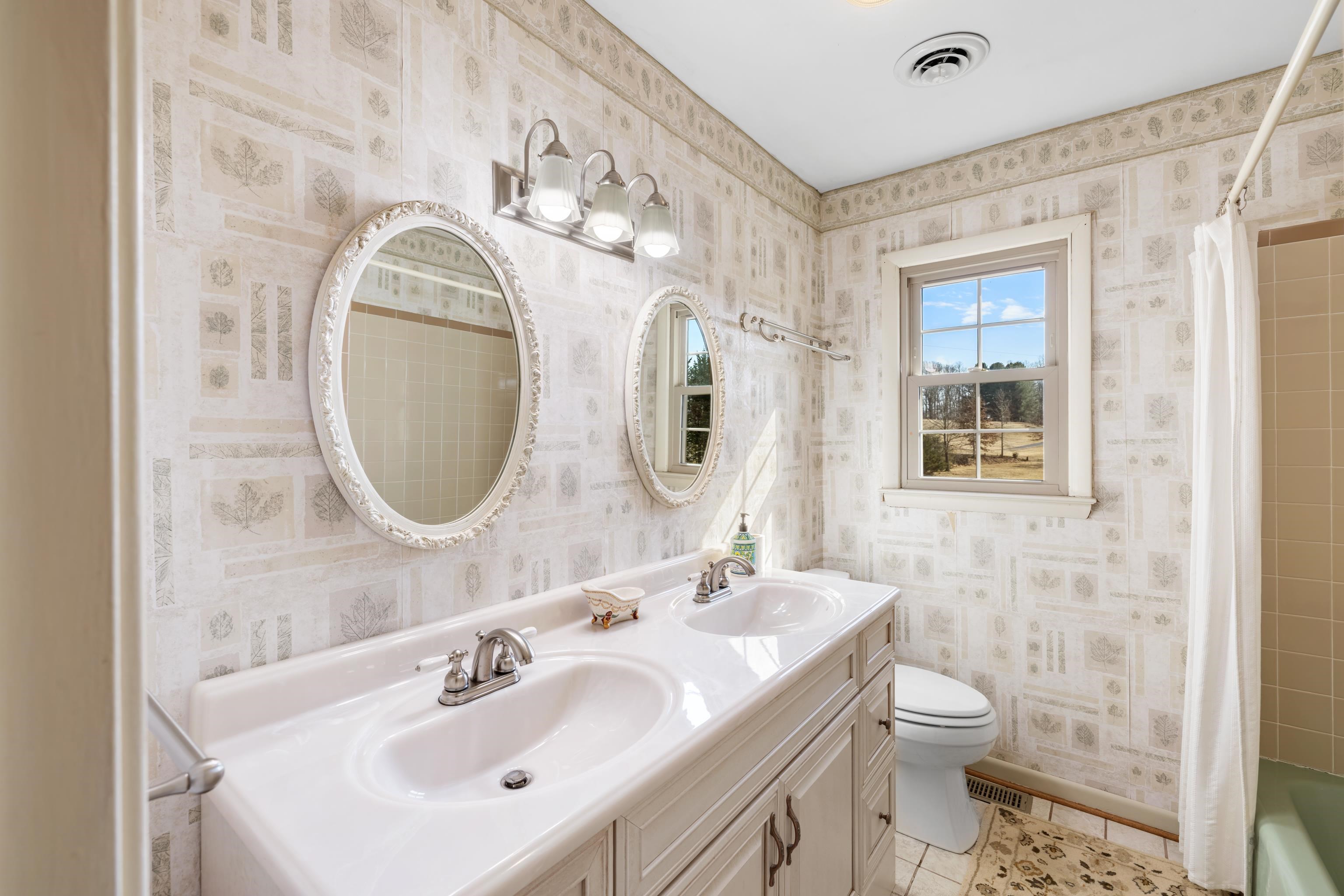 431 Mt Pisgah Road Mount Sidney, VA 24467 - Photo 51 of 72 a bathroom with a toilet sink and mirror