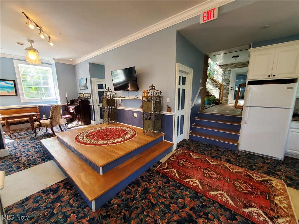 150 Main Street Hayesville, OH 44805 - Photo 27 of 50 Reception Hall with stage. Additional kitchen.