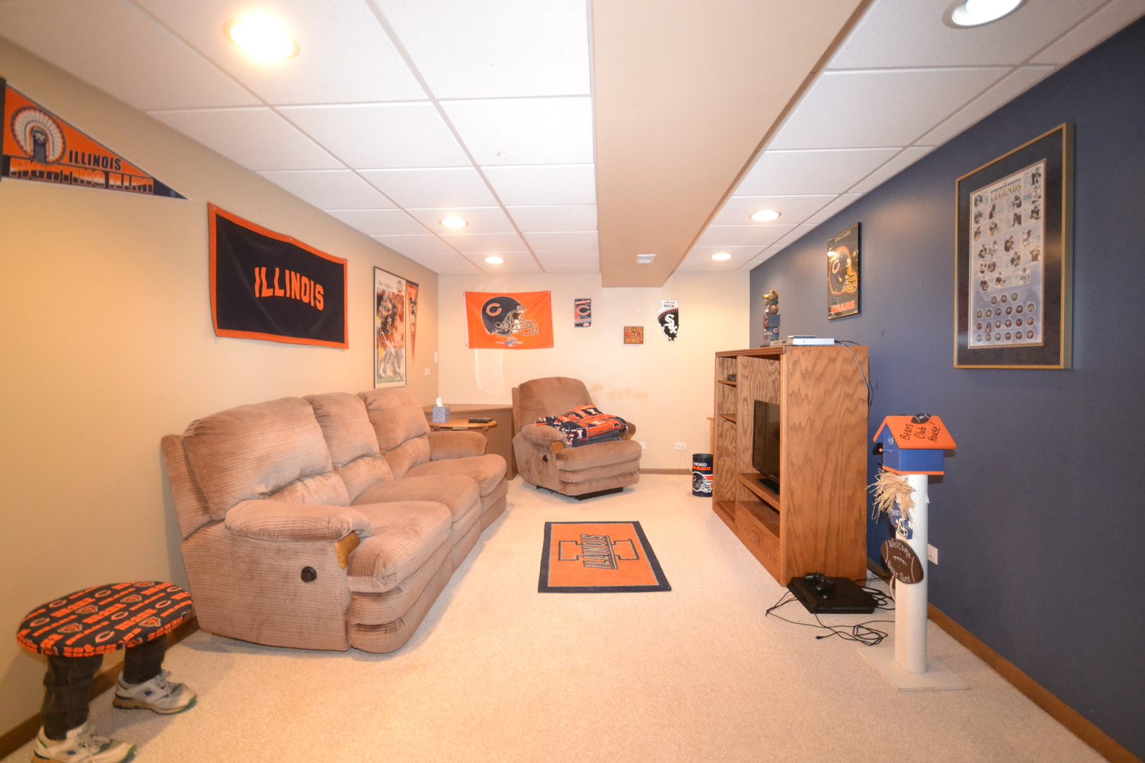 1113 Sawmill Lane Algonquin, IL 60102 - Photo 17 of 33 a living room with furniture and a gym