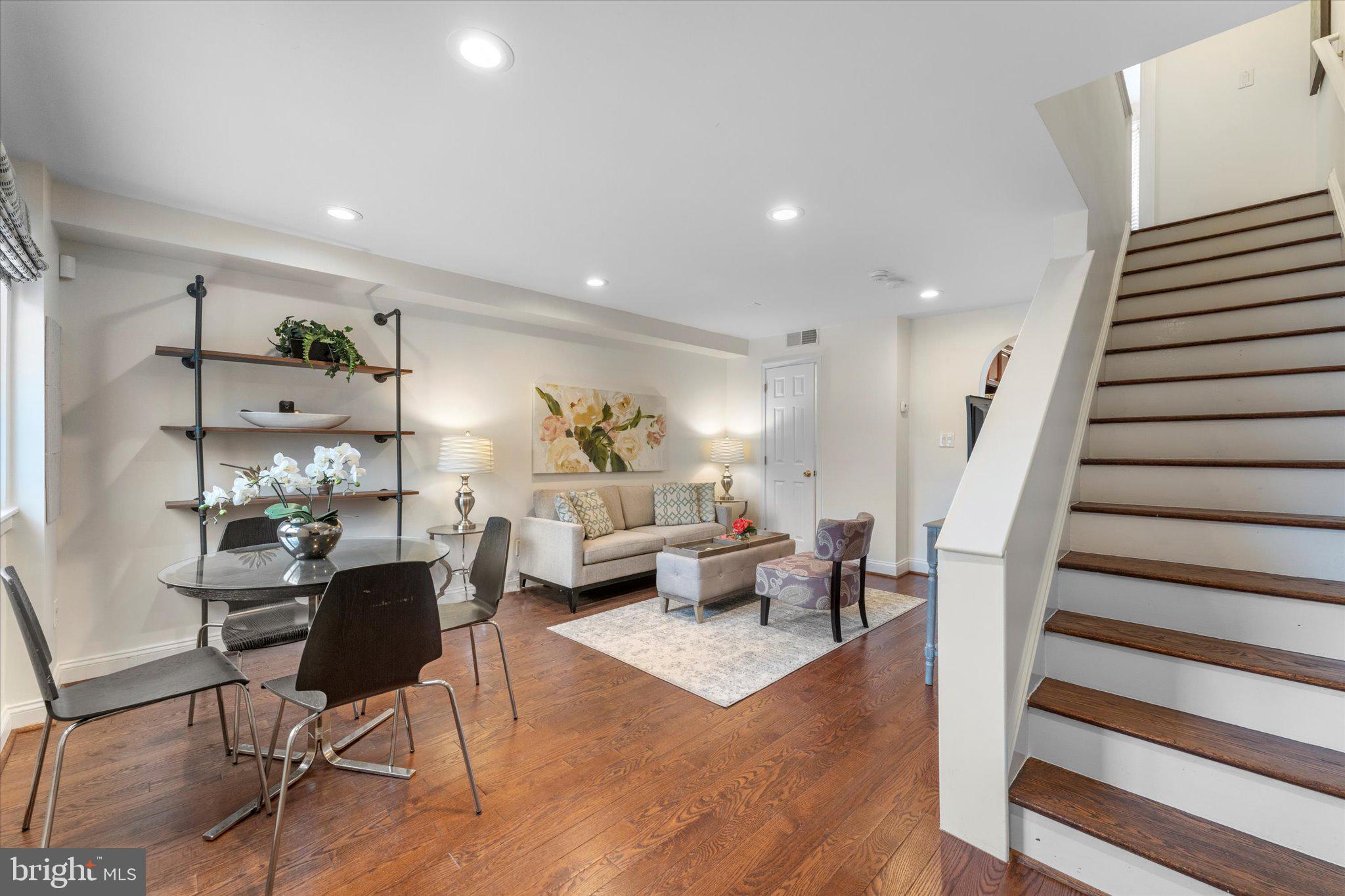 1527 K Street Southeast Washington, DC 20003 - Photo 4 of 27 a living room with furniture and wooden floor