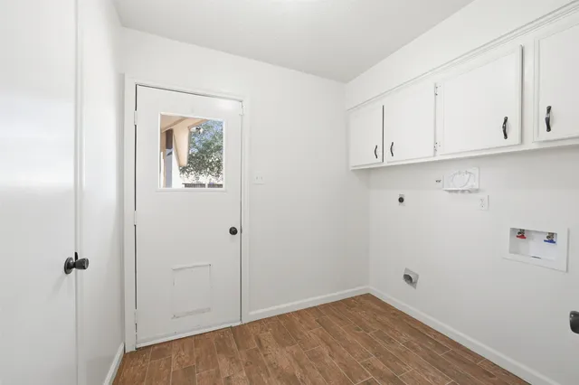 a view of a backyard with a garden