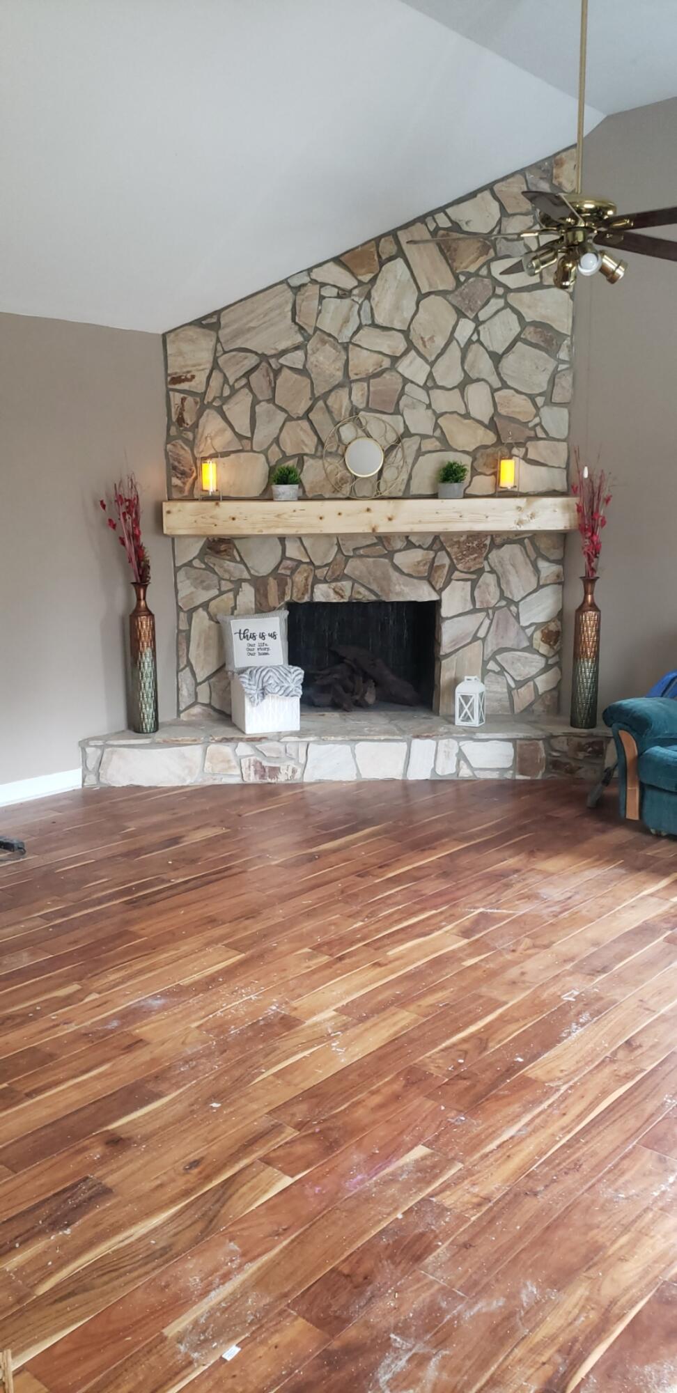 1359 Old Well Road Spencer, VA 24165 - Photo 8 of 8 a view of wooden floor and a fireplace