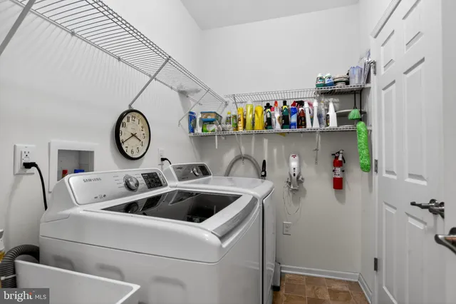 a close view of utility room