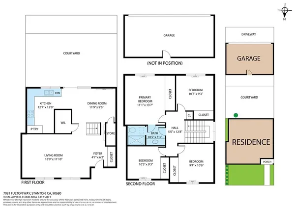 $698,000 | 7081 Fulton Way, Stanton, CA 90680