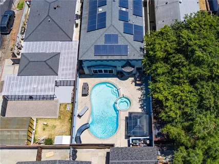 an aerial view of a city