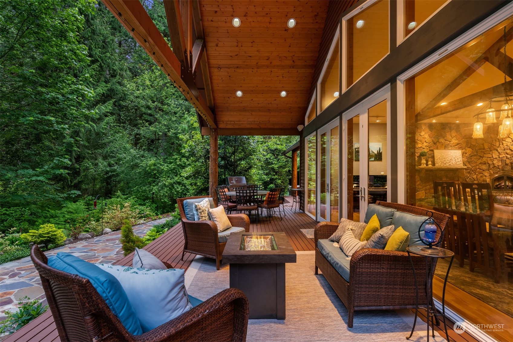 11417 Kelly Road Northeast Carnation, WA 98014 - Photo 34 of 39 a outdoor living space with furniture and garden view