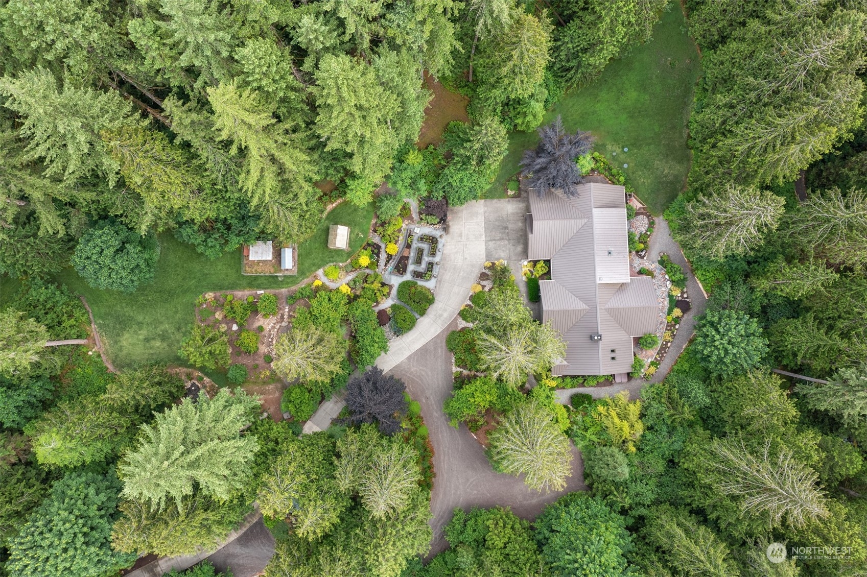 11417 Kelly Road Northeast Carnation, WA 98014 - Photo 5 of 39 an aerial view of a house with a yard