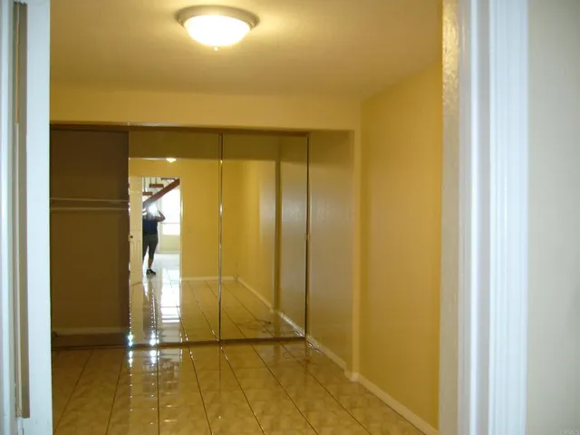 a view of front door