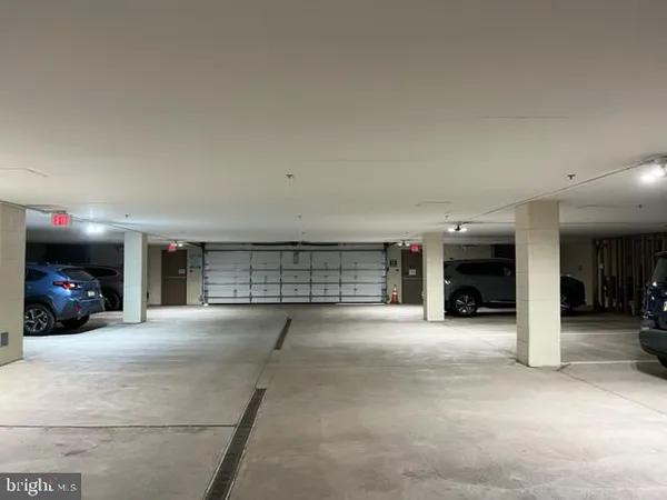 a view of a car garage