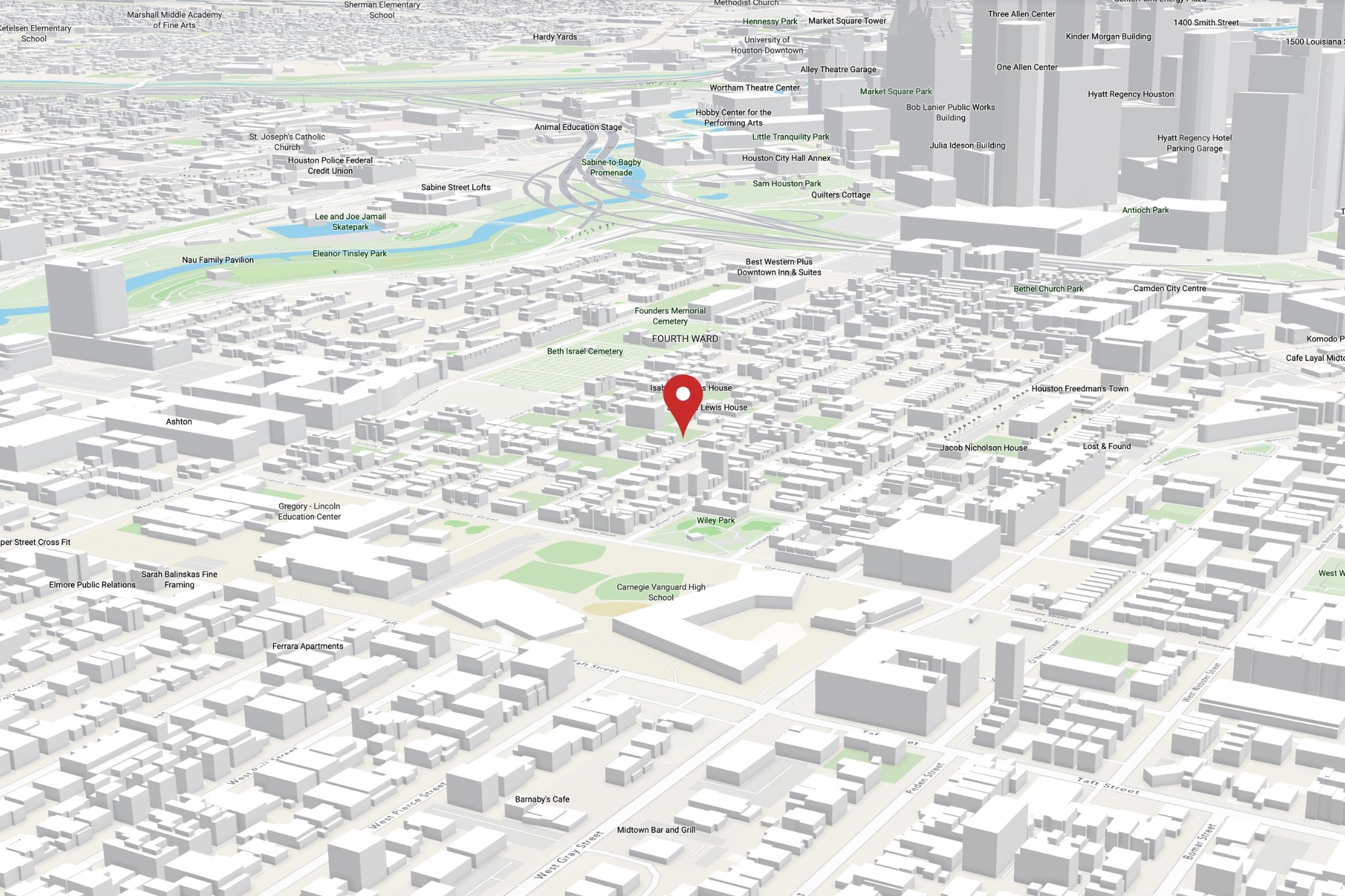 1416 Andrews Street Houston, TX 77019 - Photo 2 of 5 Minutes from everything that matters. Nestled in Houston's historic Fourth Ward, this lot sits just blocks from Downtown's dining, entertainment, and employment corridor — urban living at its finest.