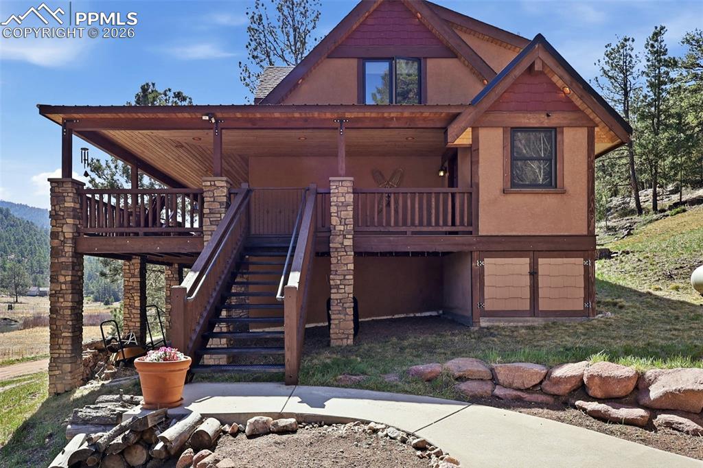 89 Ranch View Road Florissant, CO 80816 - Photo 39 of 50 Dedicated area for dry firewood storage.