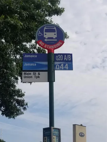 a sign that is on a pole