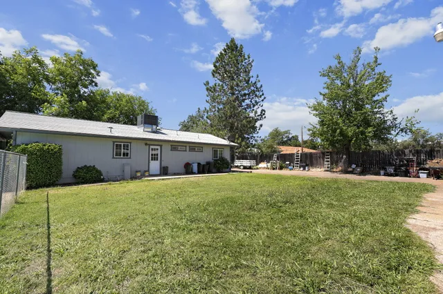 a house view with a garden space