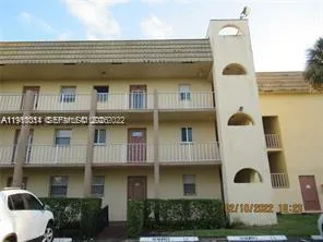 a front view of a building