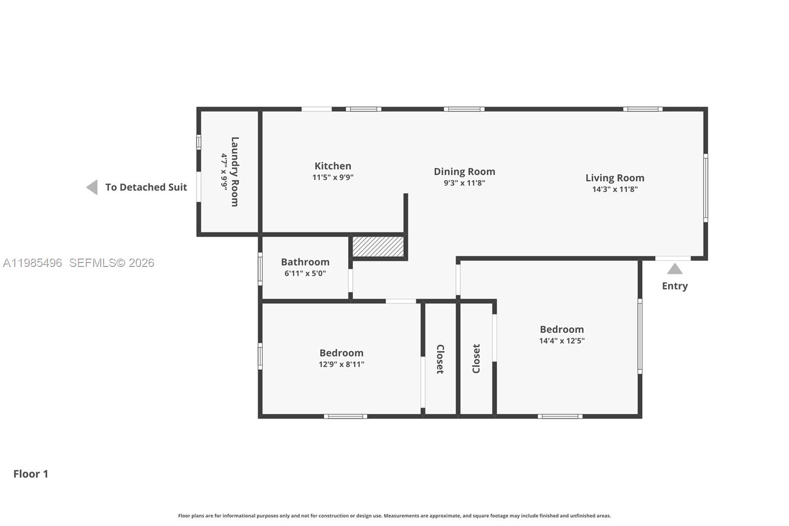 440 East 37th Street Hialeah, FL 33013 - Photo 26 of 27 a picture of a floor plan