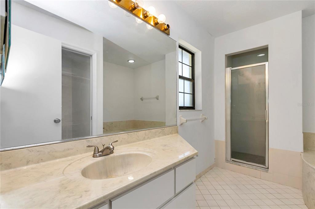 8160 Southwest 53rd Court Ocala, FL 34476 - Photo 36 of 54 a bathroom with a sink and a mirror