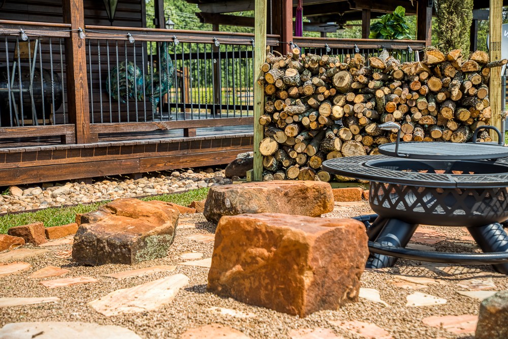 35418 Tompkins Road Hempstead, TX 77445 - Photo 34 of 50 a living room with blue lights with furniture