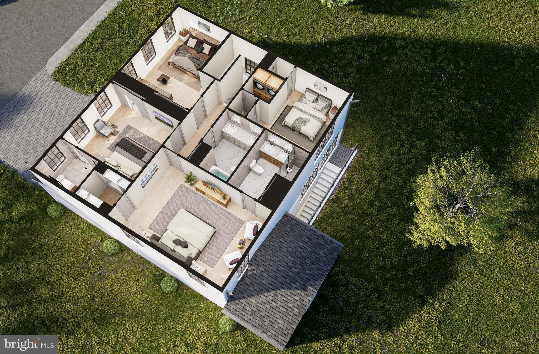 1638 Indiana Avenue Woodbridge, VA 22191 - Photo 4 of 6 an aerial view of a house with a yard