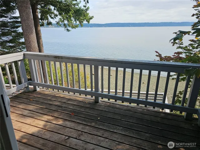a view of outdoor space and deck