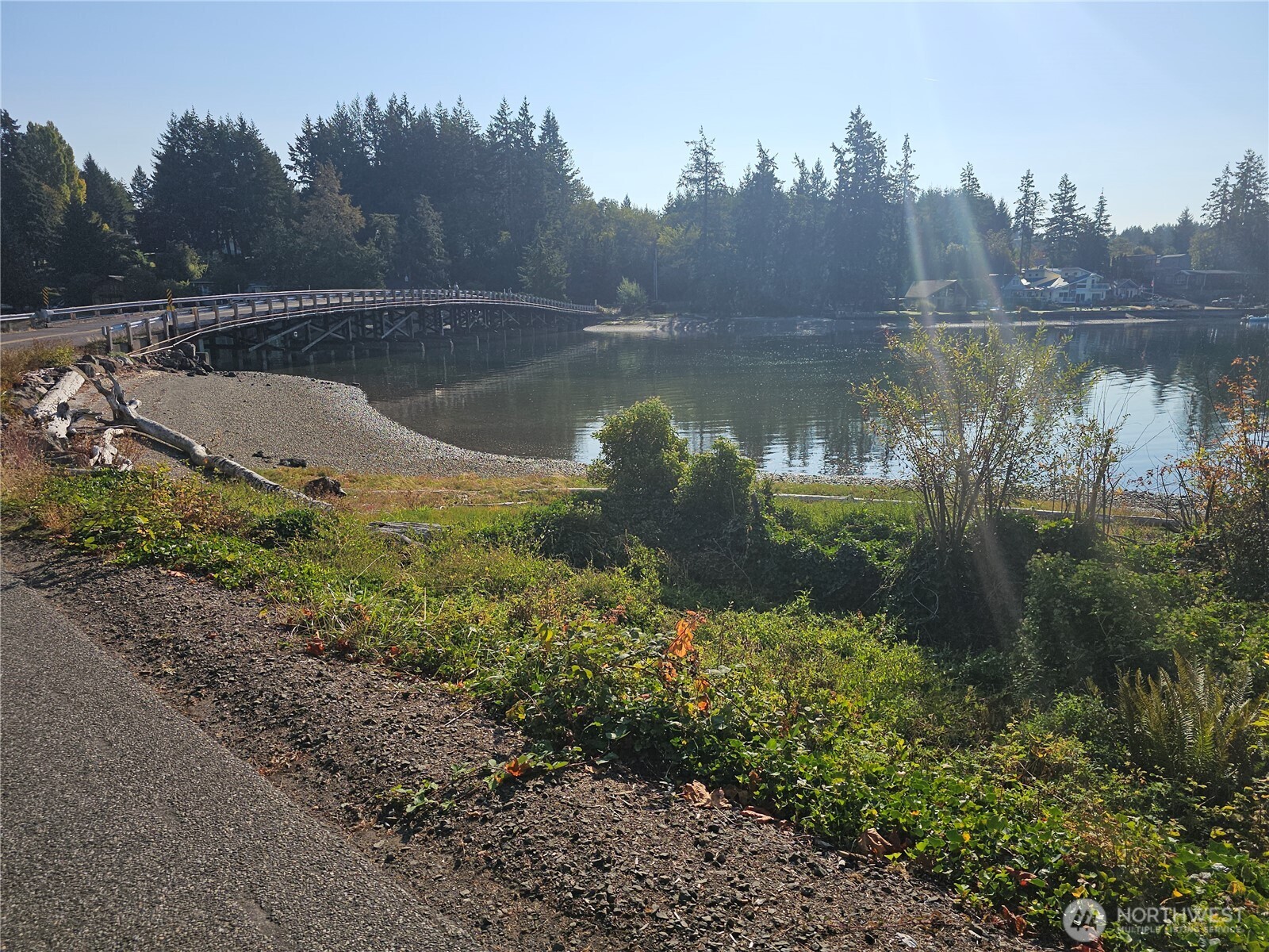 70 East Sund Road Grapeview, WA 98546 - Photo 36 of 36 a view of a lake in middle of the forest