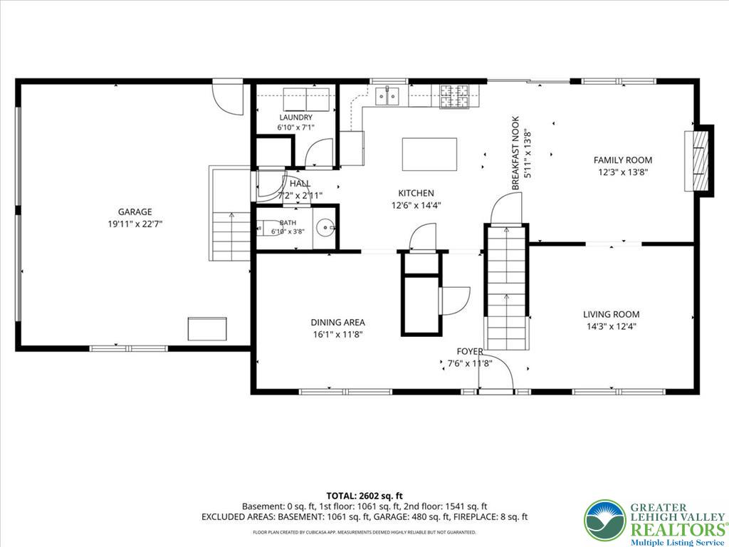 5032 Custard Road Stroudsburg, PA 18360 - Photo 72 of 80 A detailed layout illustrates the functional flow and spacious dimensions of the first floor.