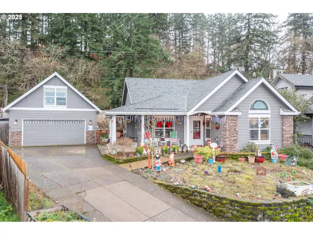 a view of a house with entertaining space