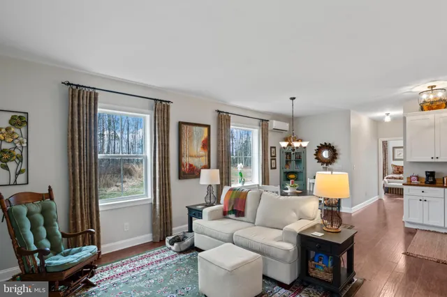 a view of a lake with a mountain in the back