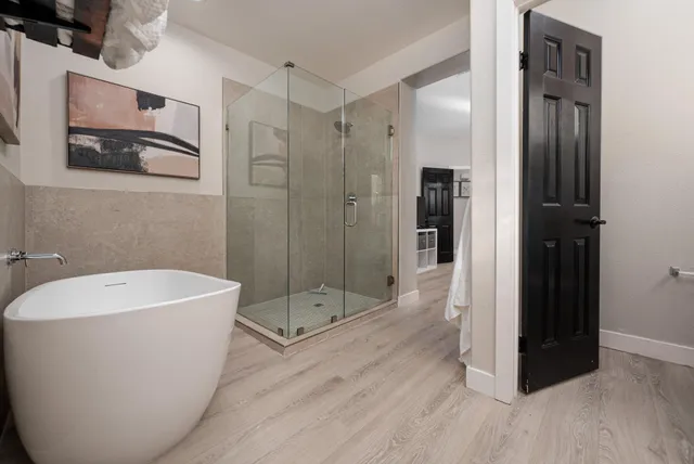 a sink with a mirror