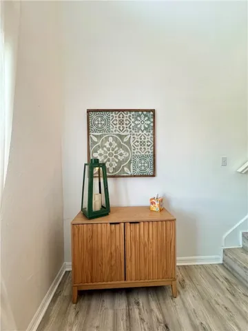 a workspace with a desk