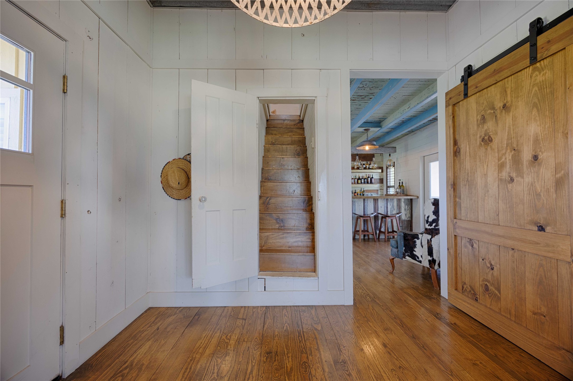 2210 Fm 615 Schulenburg, TX 78956 - Photo 42 of 49 a view of a hallway with wooden floor and closet