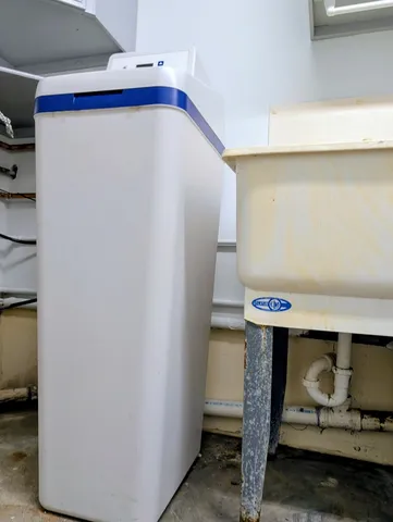 a view of storage and utility room