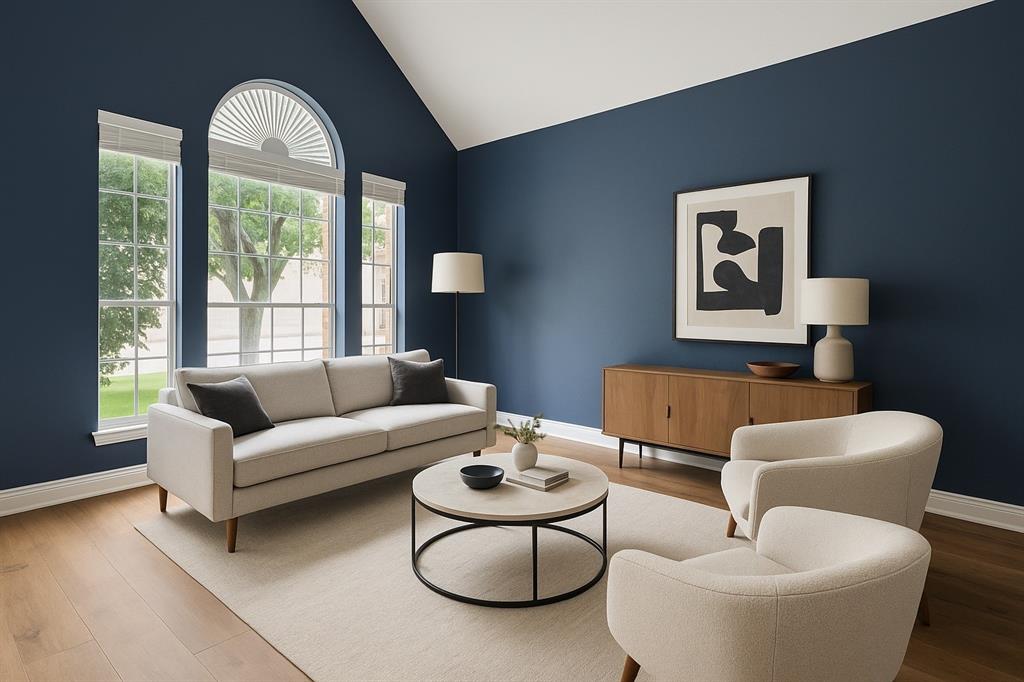7913 Morningdew Drive Plano, TX 75025 - Photo 23 of 40 a living room with furniture and a large window