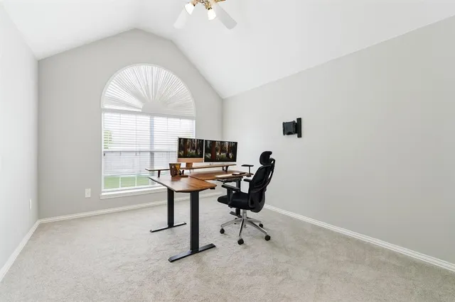 a view of a workspace with a window