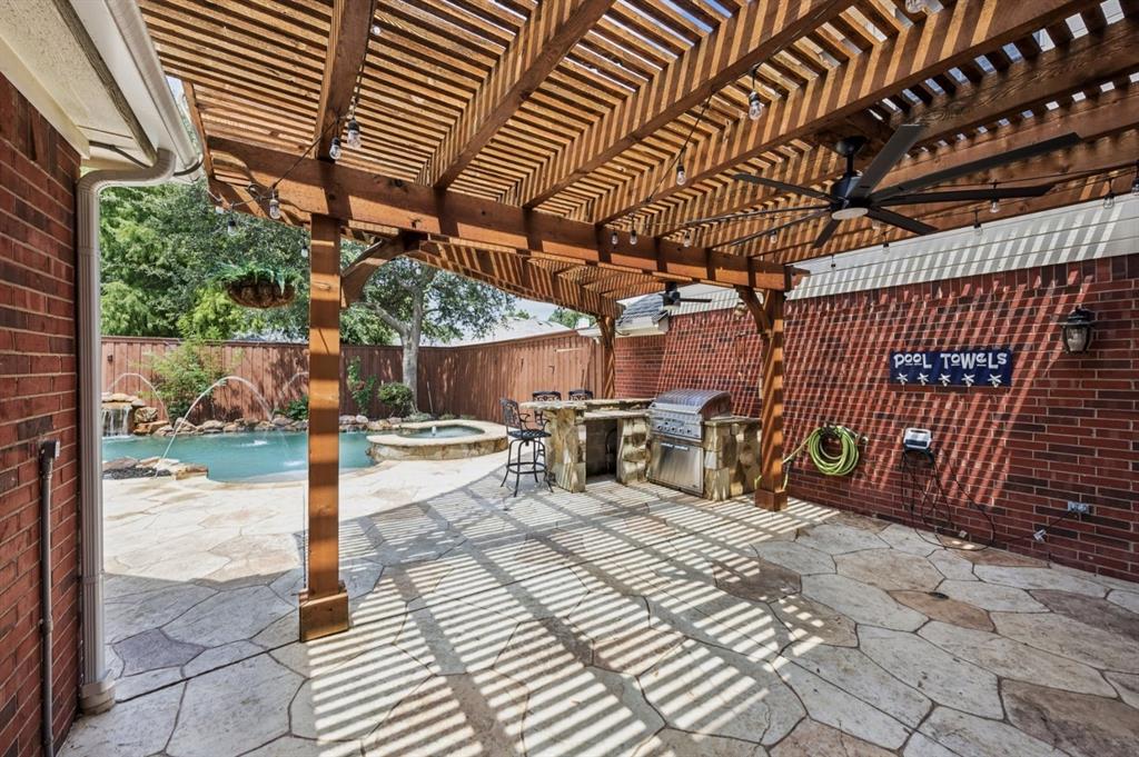 7913 Morningdew Drive Plano, TX 75025 - Photo 40 of 40 a view of a backyard with sitting area