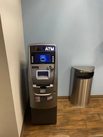 a room with furniture and storage