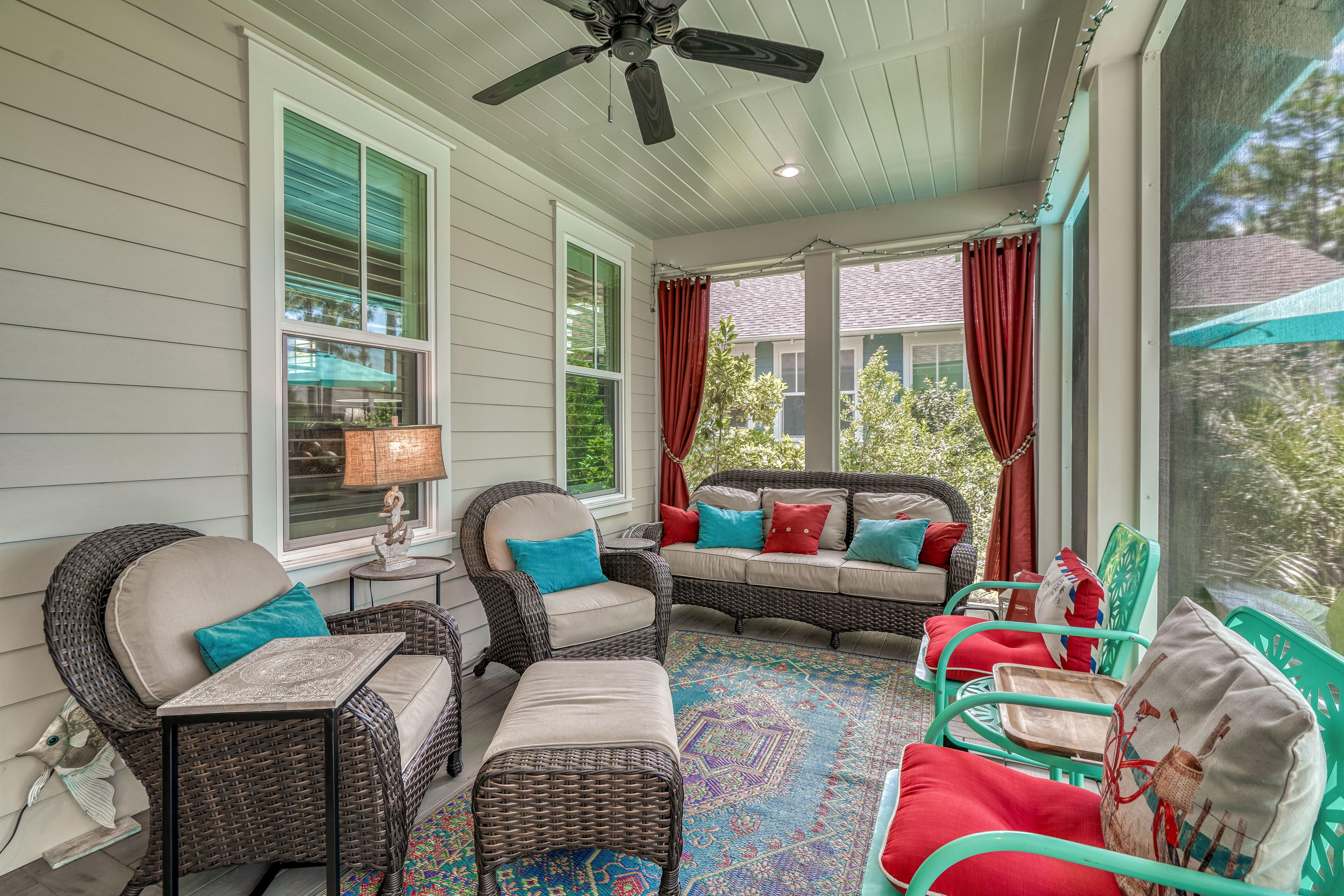 137 Jack Knife Drive Inlet Beach, FL 32461 - Photo 12 of 45 a living room with furniture and a floor to ceiling window