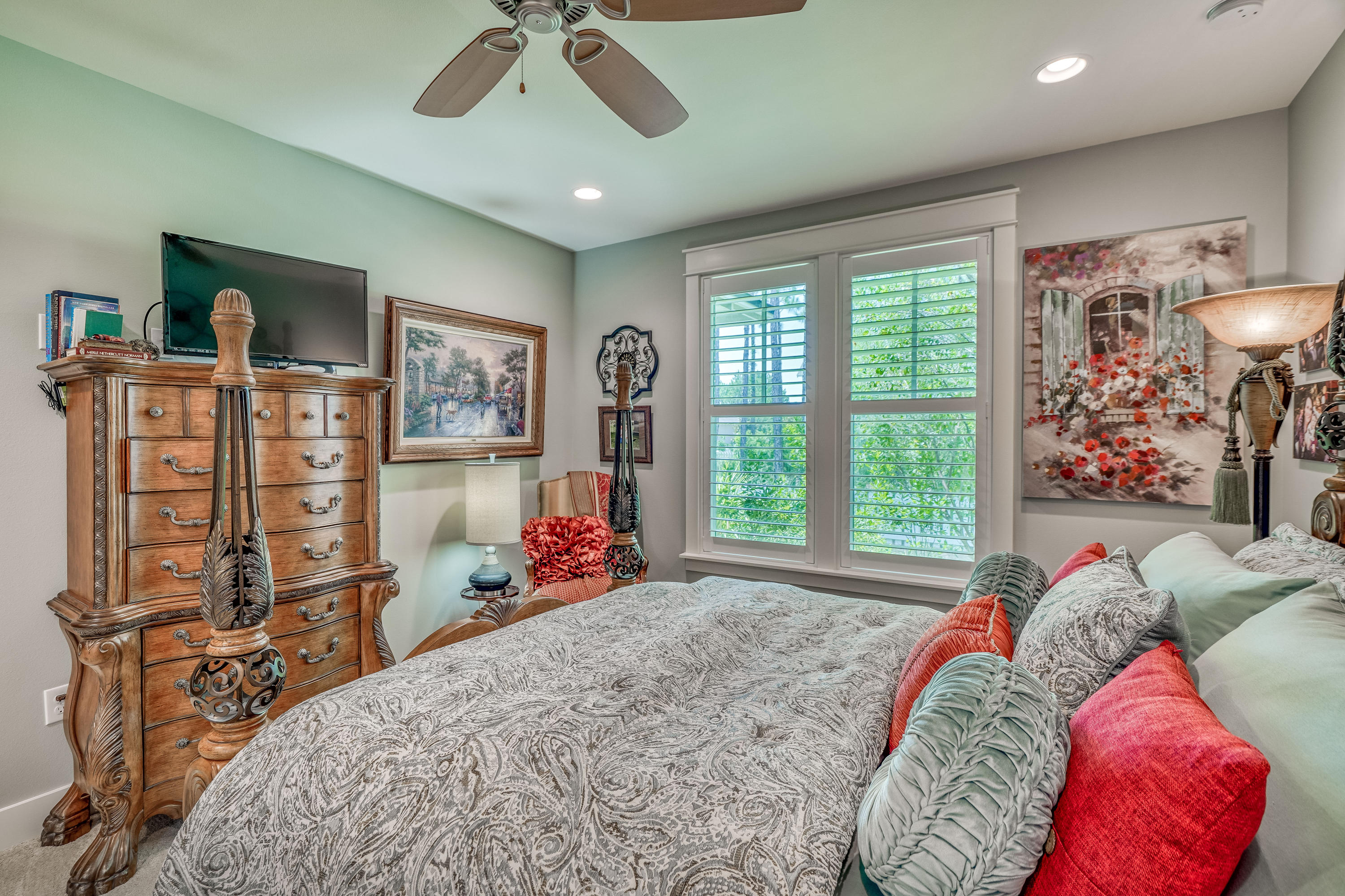 137 Jack Knife Drive Inlet Beach, FL 32461 - Photo 38 of 45 a bed room with a bed and a large window