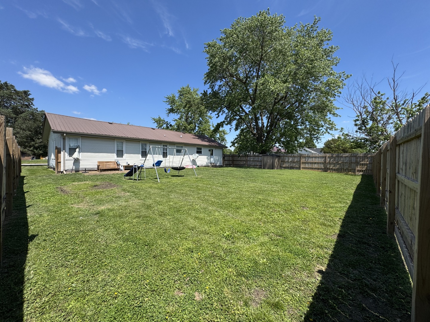203 West Callie Street Sesser, IL 62884 - Photo 7 of 27 a front view of house with yard and green space