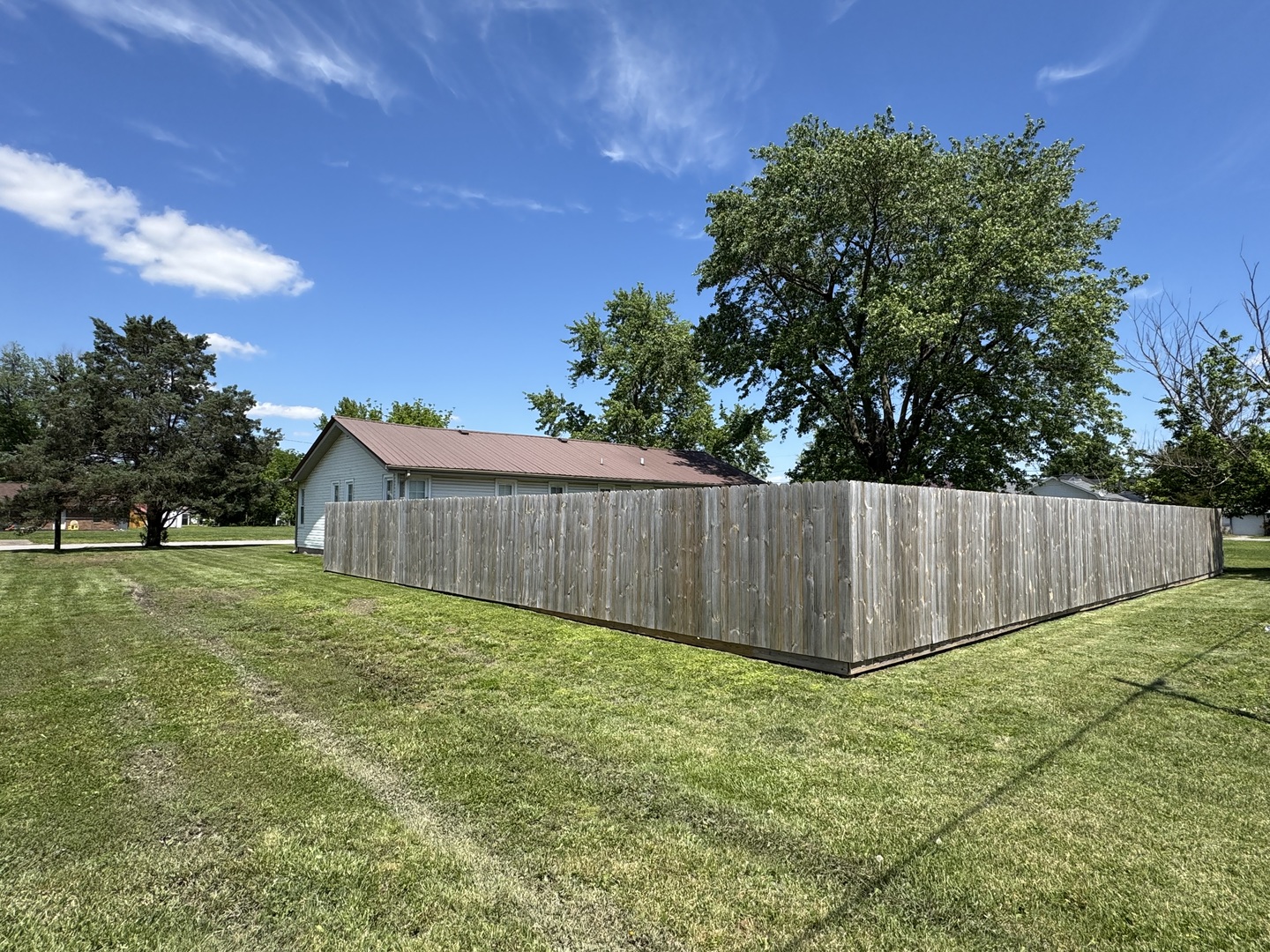 203 West Callie Street Sesser, IL 62884 - Photo 8 of 27 a view of backyard with tree