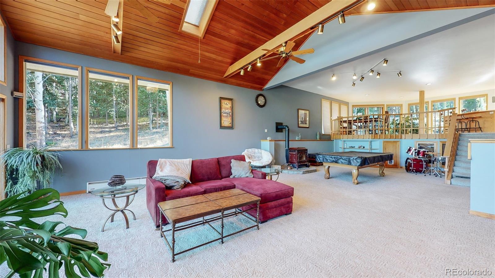 2720 South Spring Gulch Road Idaho Springs, CO 80452 - Photo 12 of 38 a living room with furniture and a potted plant