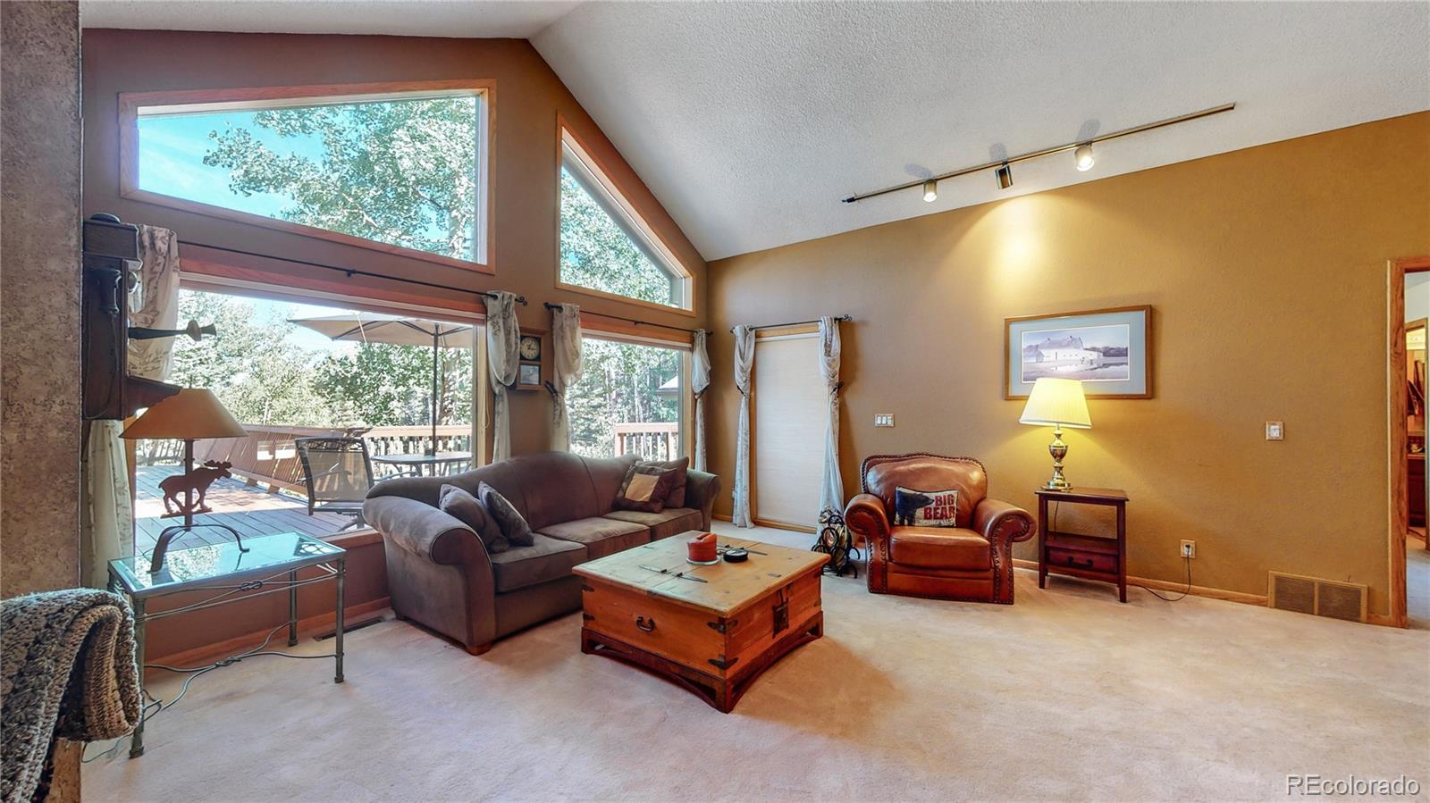 2720 South Spring Gulch Road Idaho Springs, CO 80452 - Photo 5 of 38 a living room with furniture and a large window