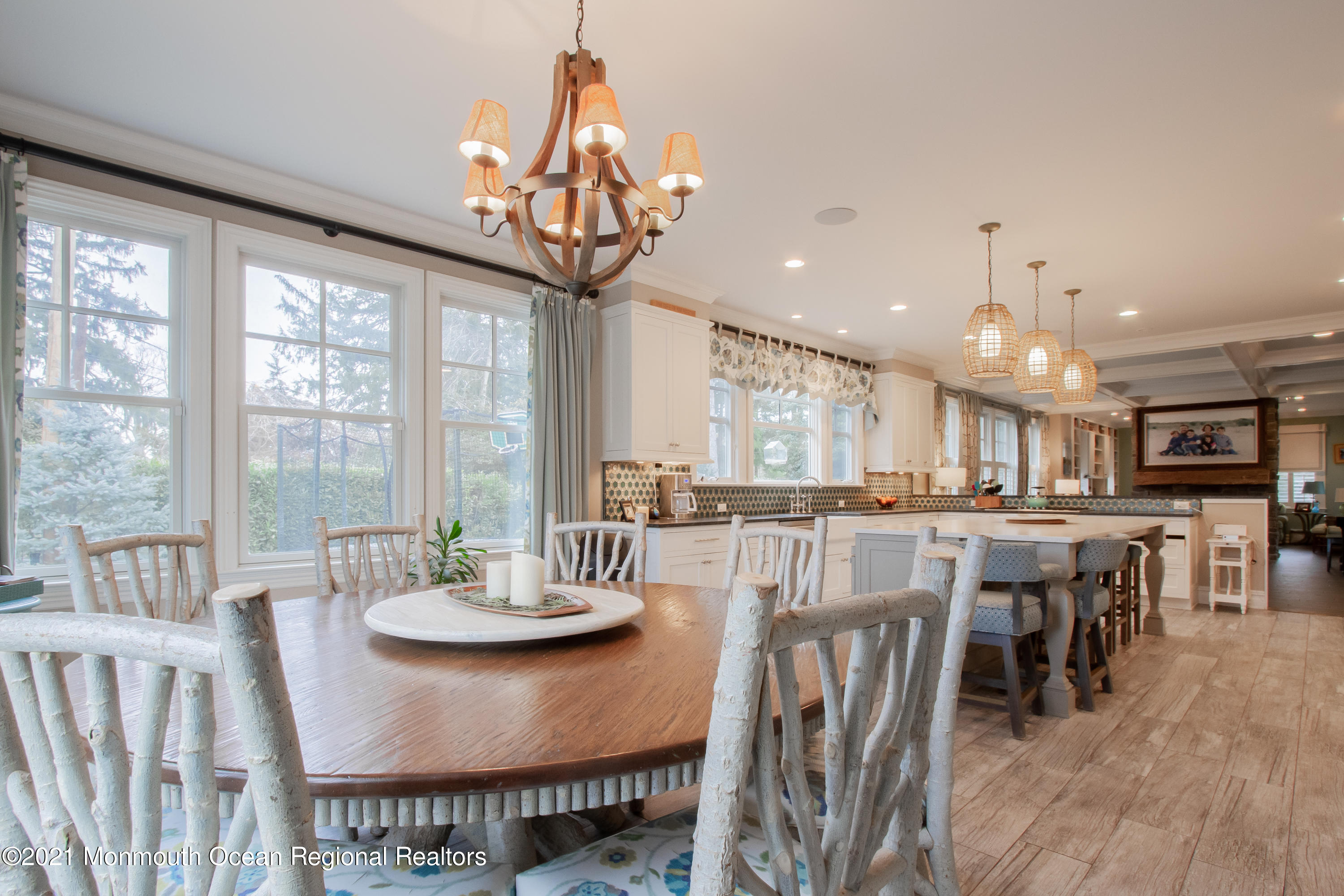 451 Little Silver Point Road Little Silver, NJ 07739 - Photo 20 of 63 a view of a dining room with furniture window and outside view